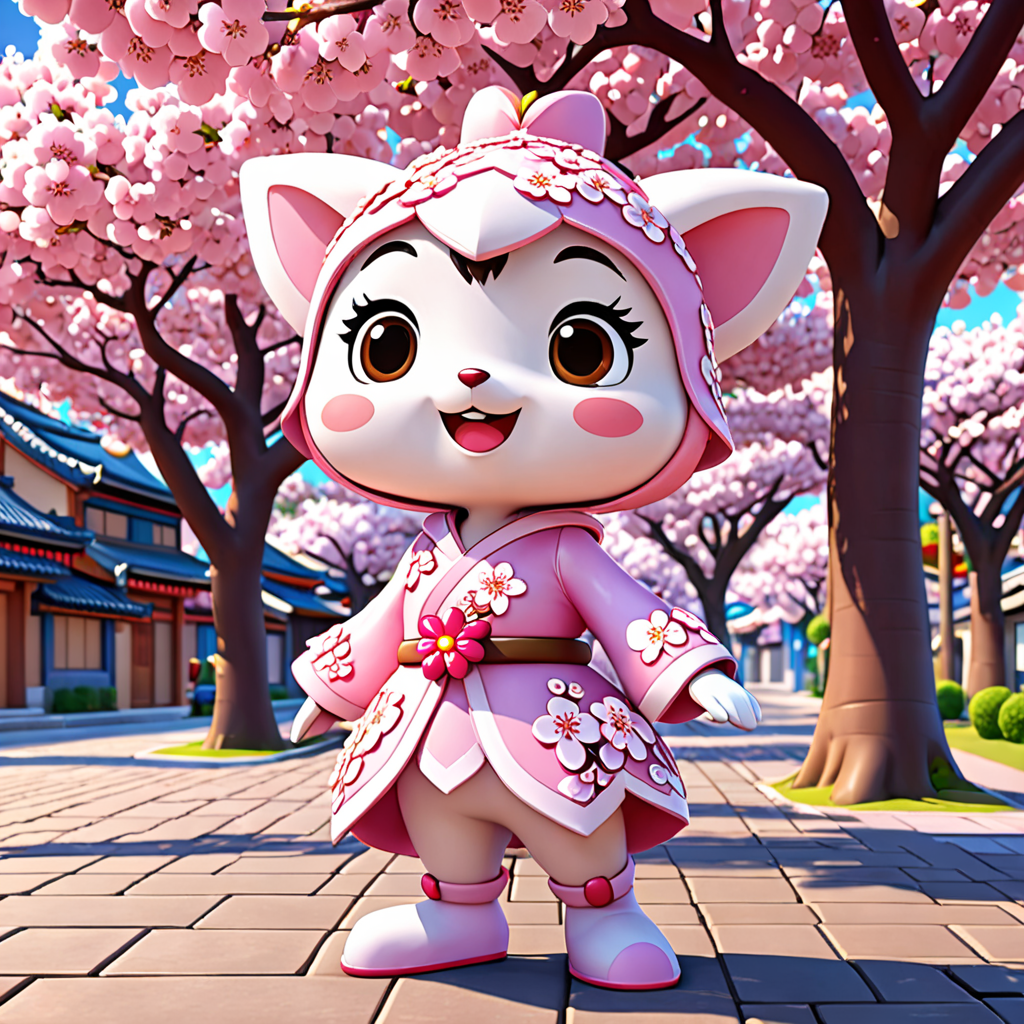 秋田県 秋田市 桜のゆるキャラ 3
