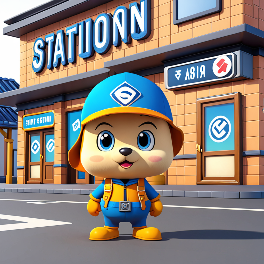 イワチョウ駅前くん