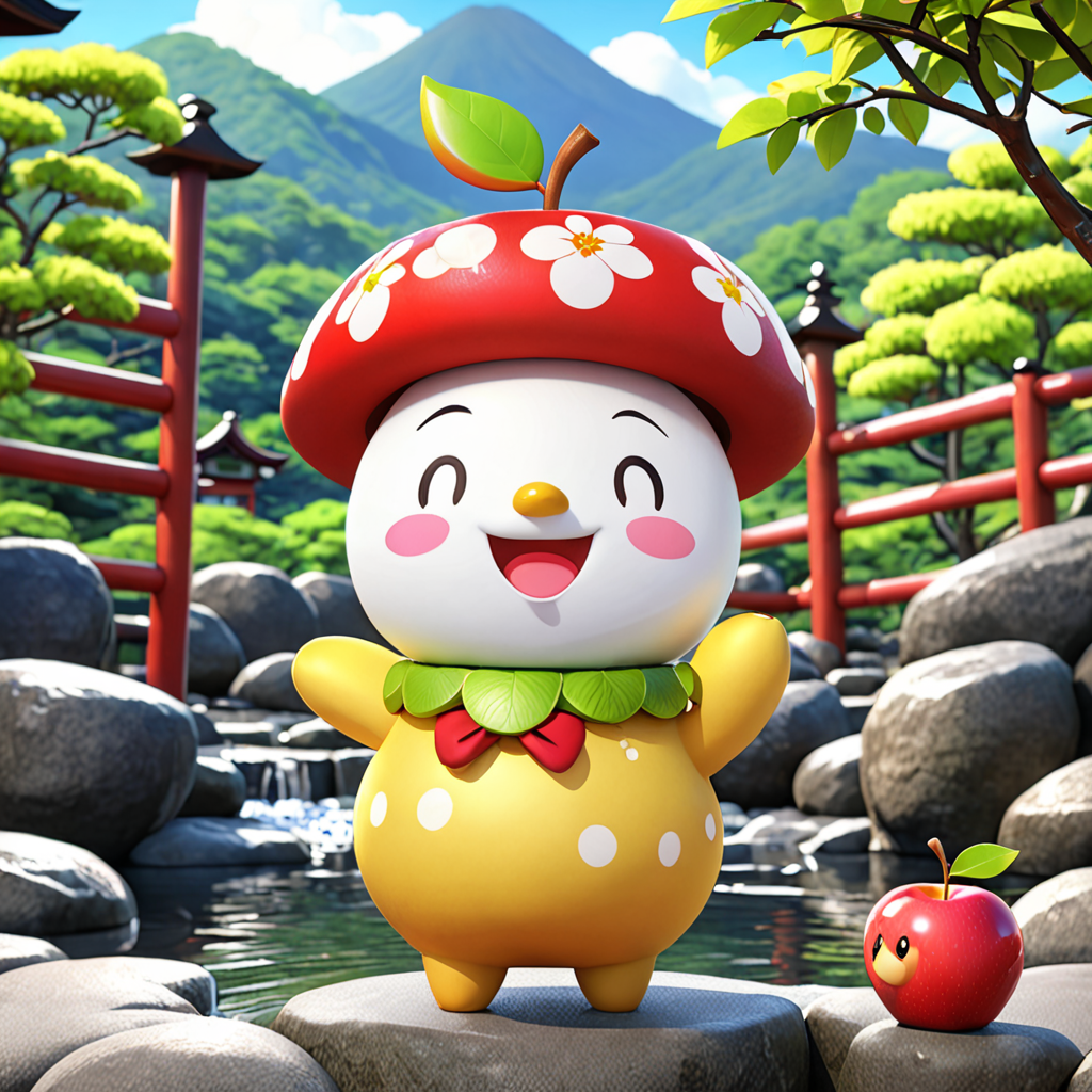 青森県 黒石市 花巻のゆるキャラ 3