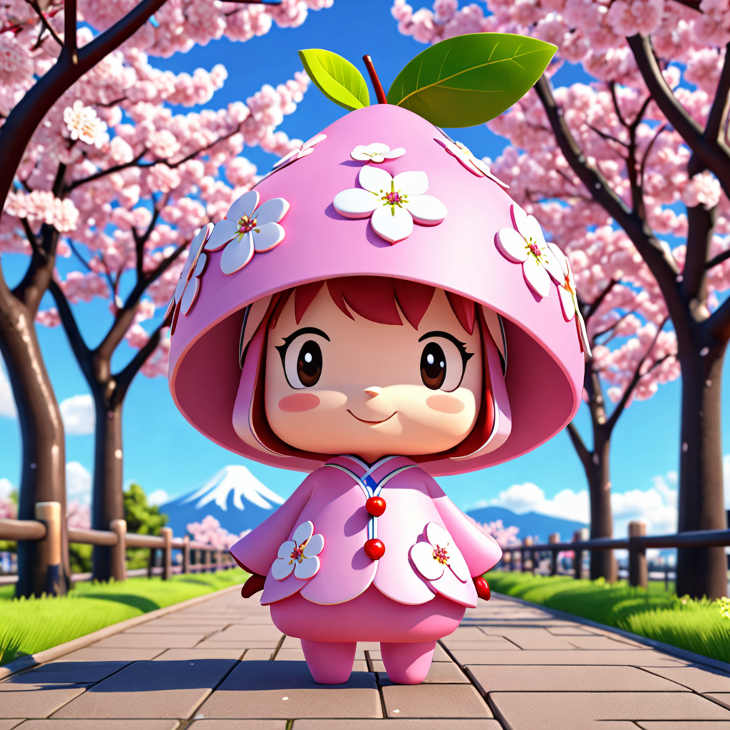 青森県 弘前市 桜庭のゆるキャラ 3