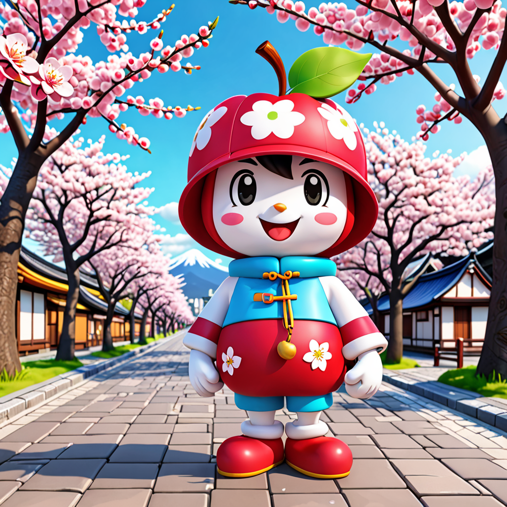 青森県 弘前市 西城北のゆるキャラ 3