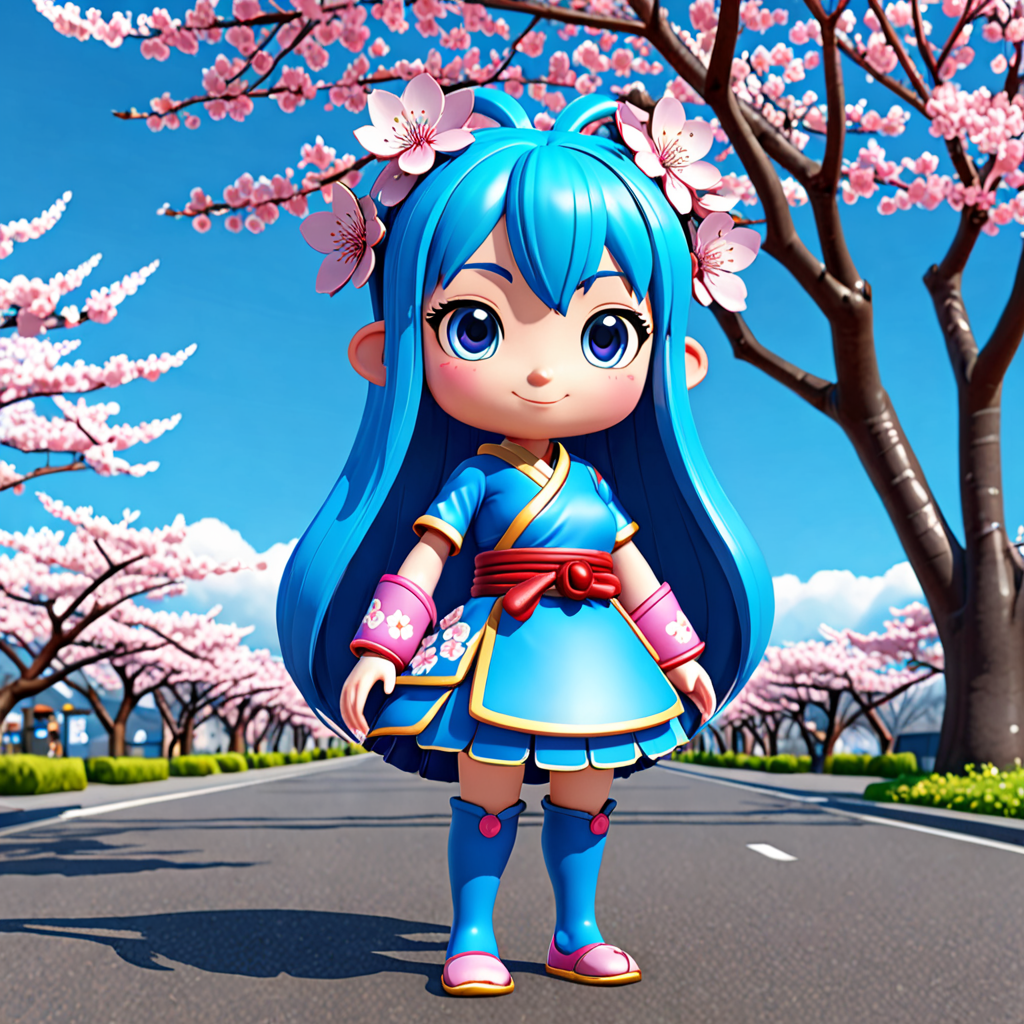 青森県 弘前市 青女子のゆるキャラ 3