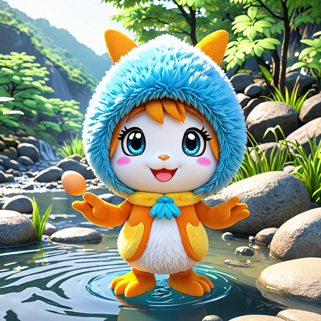 北海道 爾志郡乙部町 姫川のゆるキャラ 2