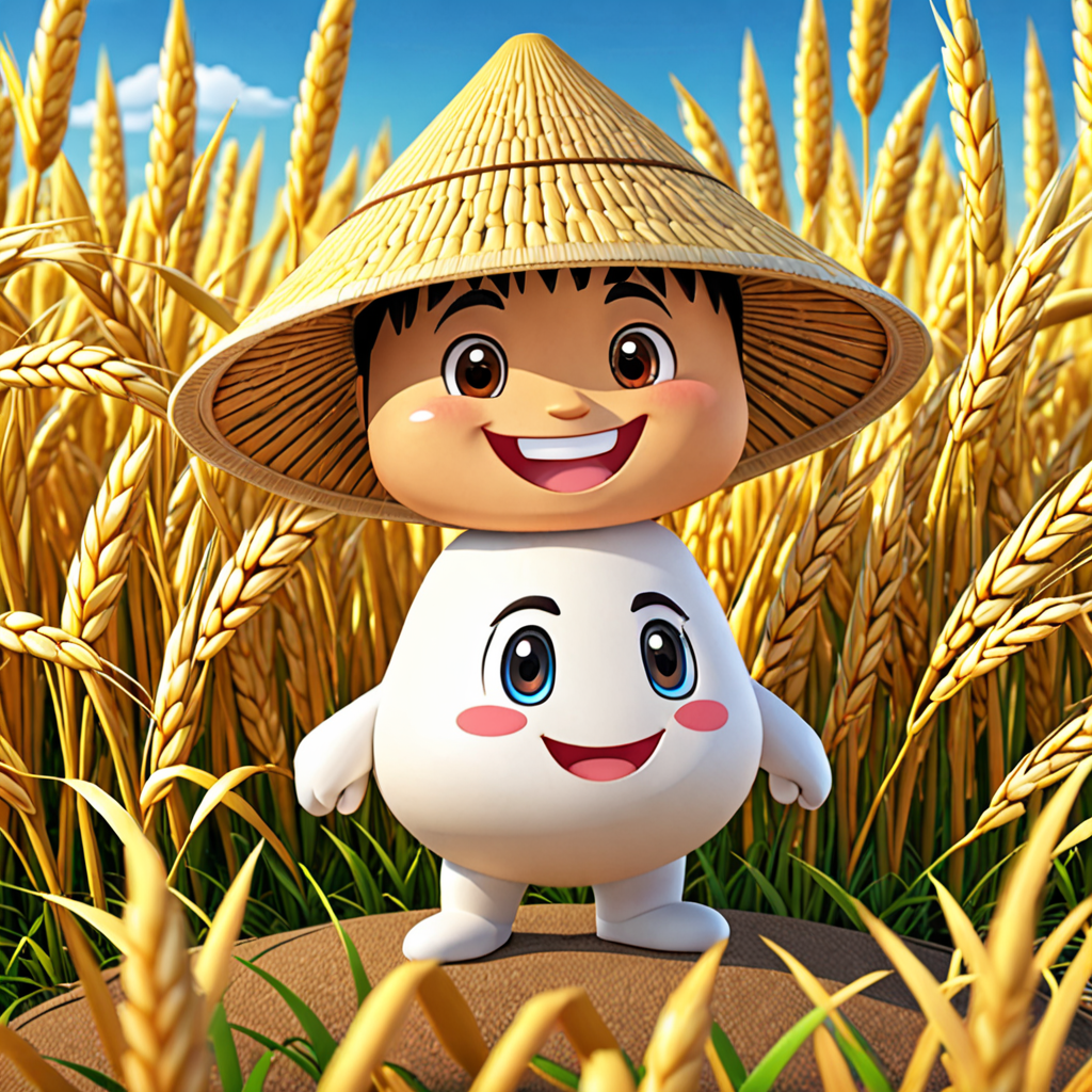 北海道 千歳市 稲穂のゆるキャラ 2