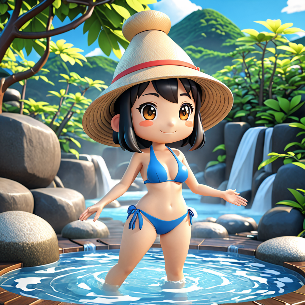 トカチ川の温泉くん